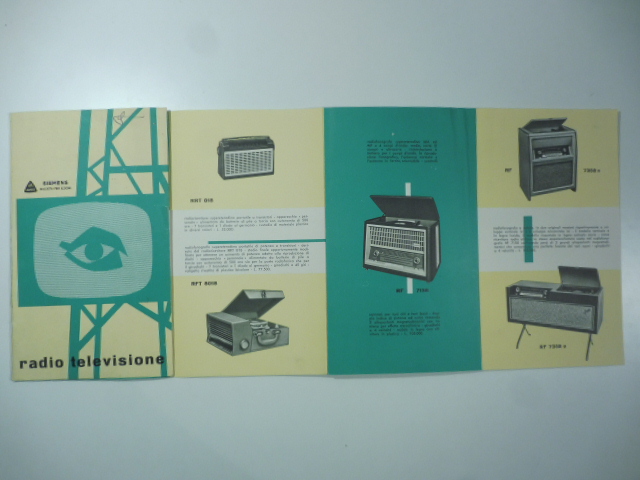 Siemens. Radio televisione. Pieghevole pubblicitario